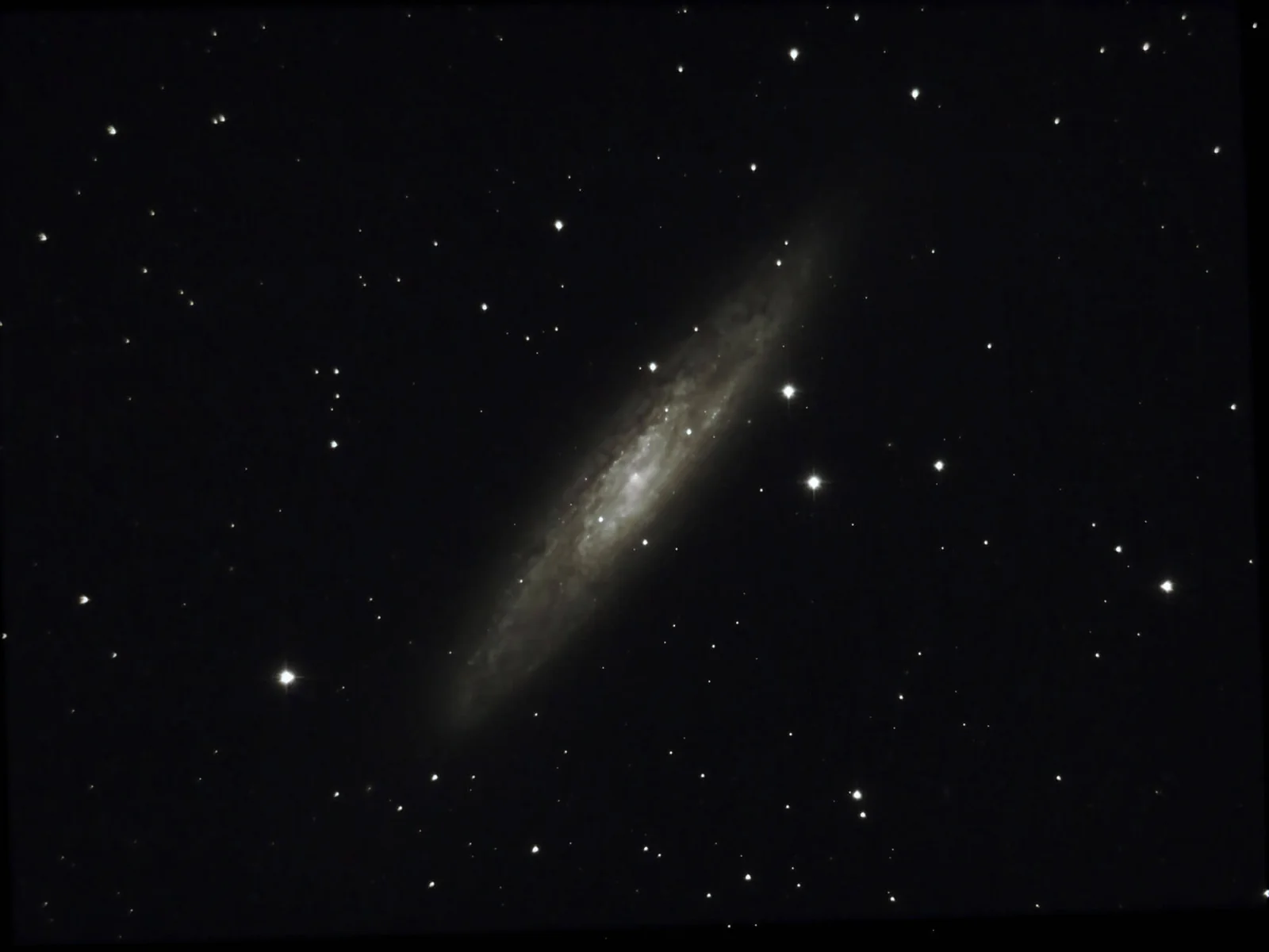 Galaxia del Escultor en una imagen de observación publicada por Unistellar