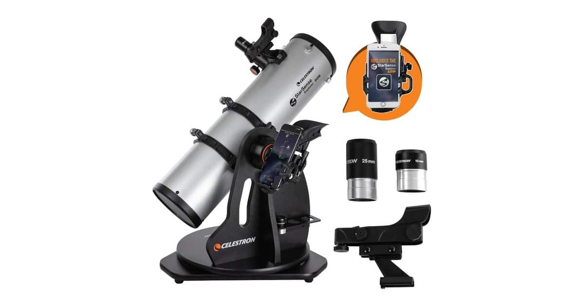 Telescopio dobson de mesa Celestron StarSense Explorer de 130 mm, imagen de producto de la ficha de Amazon.es
